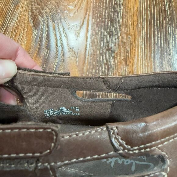 Clark’s Size 12 Women’s Shoes Bendables Sandal Loafer Clog 12M Leather Brown - Picture 6 of 8